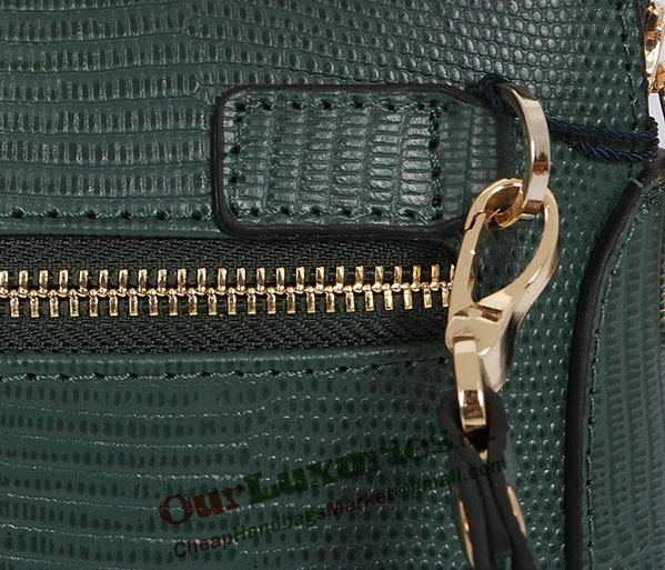 2014 Prada Lizard Leather Clutch 86032 darkgreen for sale